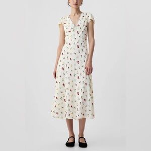 GAP x DÔEN Floral Midi Dress